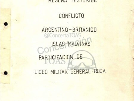 Liceo Militar General Roca Reseña Histórica 1982